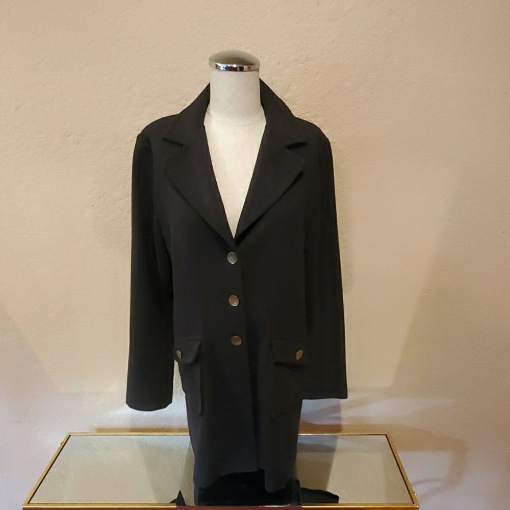 Classic Black Cabi Ponte Knit Blazer